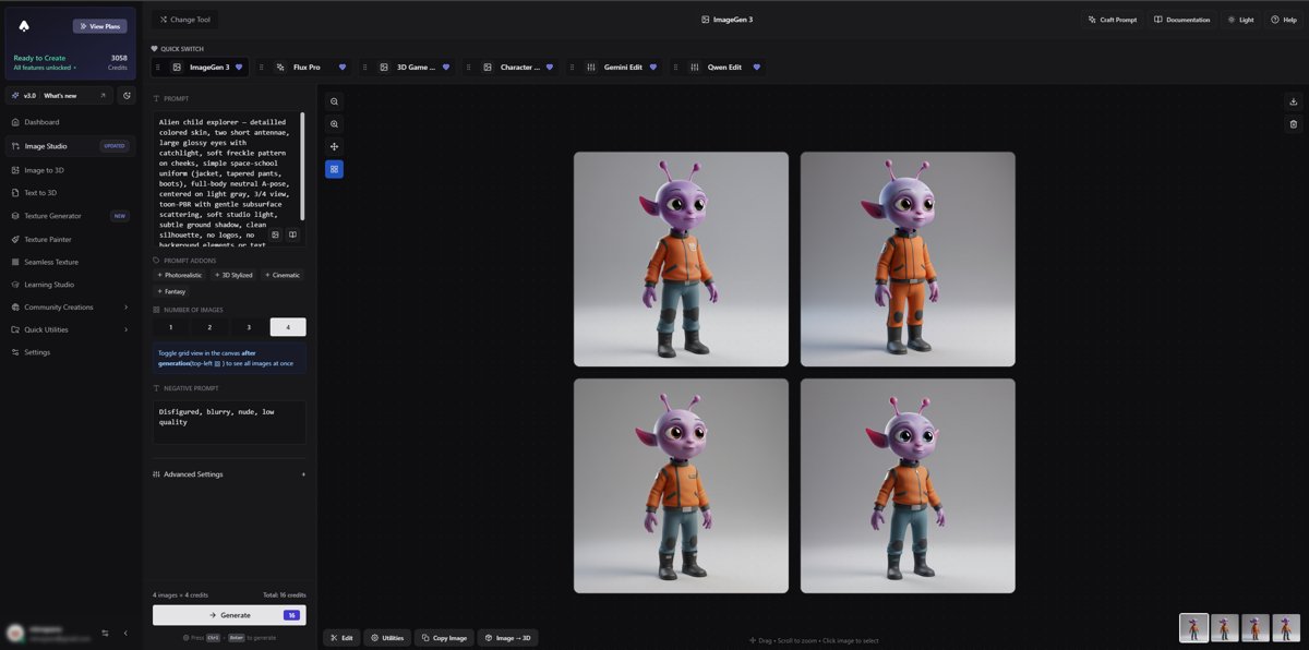 Image of side-by-side prompt iterations
